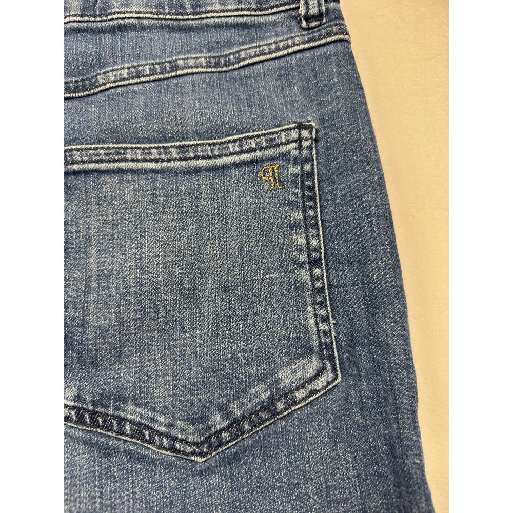 Pilcro Jeans Womens 29 Blue Med Wash Wide Leg Cropped Relaxed Denim 28 Inseam - Picture 8 of 8